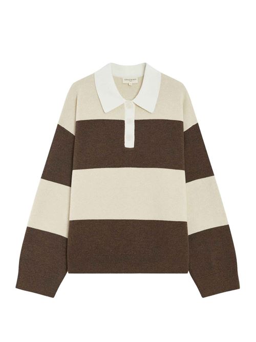 Polo in filo a righe Grace & Mila | FW2617055SABLE